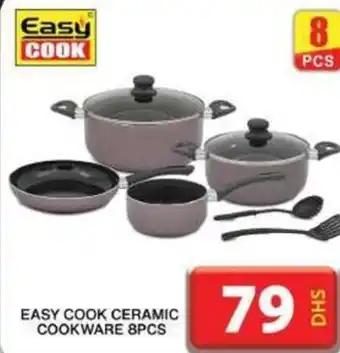 Grand Hyper Market EASY COOK CERAMIC COOKWARE 8PCS offer