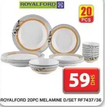 Grand Hyper Market ROYALFORD 20PC MELAMINE D/SET RF7437/36 offer