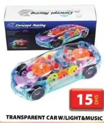 Grand Hyper Market TRANSPARENT CAR W/LIGHT&MUSIC offer