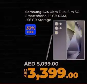 Lulu Hypermarket Samsung S24 Ultra Dual Sim 5G Smartphone 12 GB RAM 256 GB Storage offer