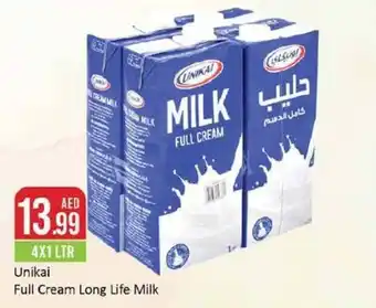 West Zone Supermarket Unikai Full Cream Long Life Milk 4X1 LTR offer