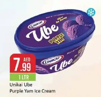 West Zone Supermarket Unikai Ube Purple Yam Ice Cream 1LTR offer