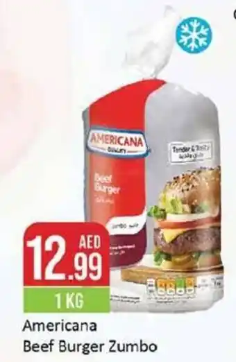 West Zone Supermarket Americana Beef Burger Zumbo 1KG offer
