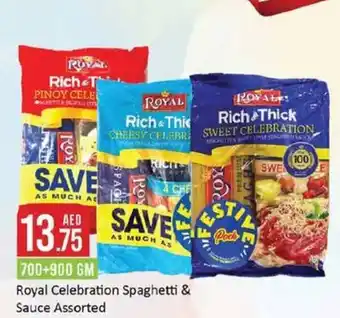 West Zone Supermarket Royal Celebration Spaghetti and Sauce Assorted 700+900 gm offer