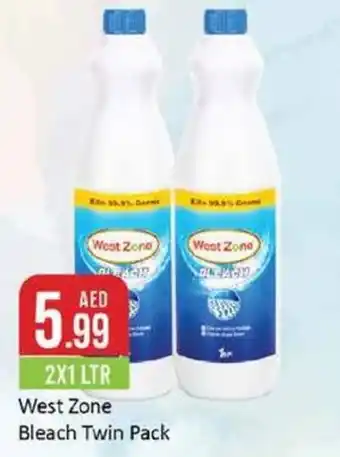 West Zone Supermarket Bleach Twin Pack 2X1 LTR offer