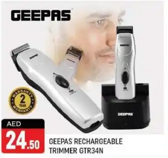Shaklan GEEPAS RECHARGEABLE TRIMMER GTR34N offer