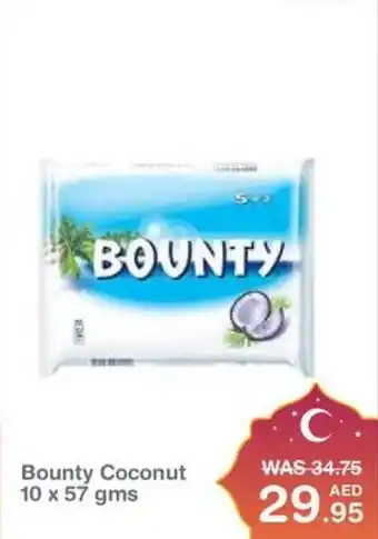 Choithrams Bounty Coconut 10 x 57 gms offer
