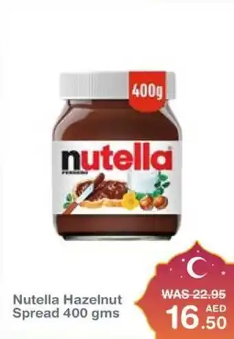 Choithrams Nutella Hazelnut Spread 400 gms offer