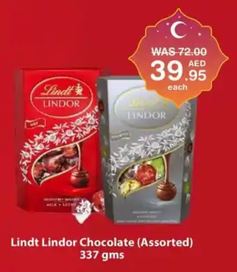 Choithrams Lindt Lindor Chocolate Assorted 337 gms offer