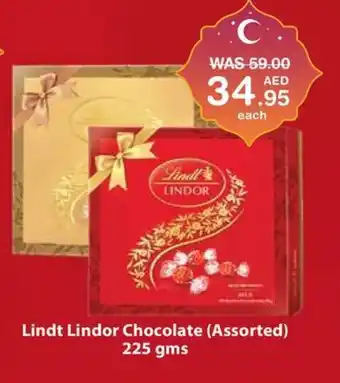 Choithrams Lindt Lindor Chocolate Assorted 225 gms offer