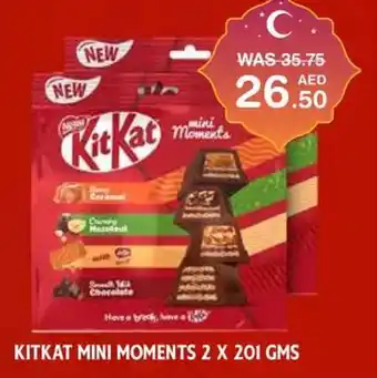 Choithrams KITKAT MINI MOMENTS 2 X 201 GMS offer