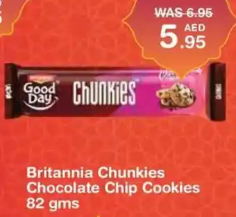 Choithrams Britannia Chunkies Chocolate Chip Cookies 82 gms offer