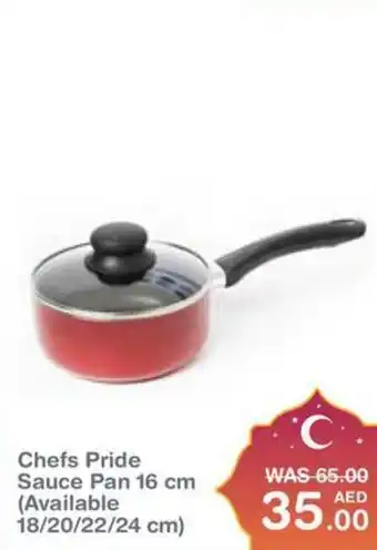 Choithrams Chefs Pride Sauce Pan 16 cm offer
