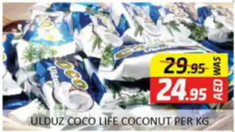 Al Madina Hypermarket ULDUZ COCO LIFE COCONUT PER KG offer