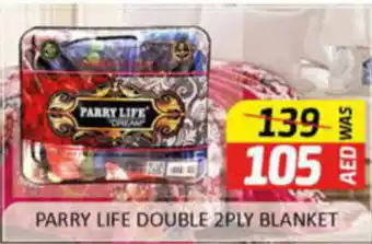 Al Madina Hypermarket PARRY LIFE DOUBLE 2PLY BLANKET offer