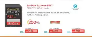 Emax SanDisk Extreme PRO SDXC UHS I cards 128GB offer