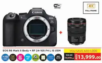 Emax EOS R6 Mark II Body + RF 24 105 F4 L IS USM offer