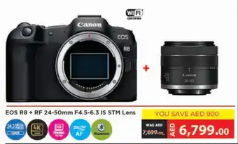 Emax EOS R8 + RF 24 50mm F4.5 6.3 IS STM Lens offer