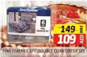 Al Madina FINE FEATHER 6PC DOUBLE COMFORTER SET offer