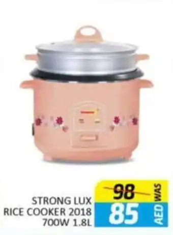 Al Madina STRONG LUX RICE COOKER 2018 700W 1.8L offer