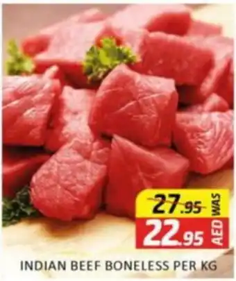 Al Madina INDIAN BEEF BONELESS PER KG offer