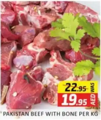 Al Madina PAKISTAN BEEF WITH BONE PER KG offer