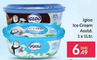 Bluemart Igloo Ice Cream Asstd 1 x 1Ltr offer