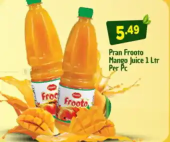 Bigmart Pran Frooto Mango Juice 1 Ltr Per Pc offer