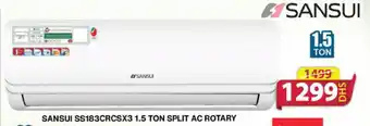 Grand Hyper Market SANSUI SS183CRCSX3 1.5 TON SPLIT AC ROTARY offer