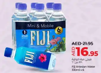 Lulu Hypermarket Fiji Artesian Water 330ml x 6 offer