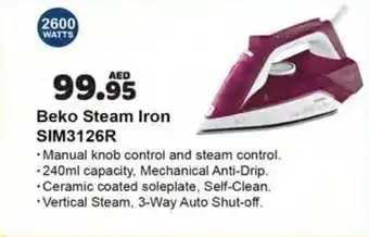 Almaya supermarket Beko Steam Iron SIM3126R offer