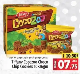 Kenz Hypermarket Tiffany Cocozoo Choco Chip Cookies 10x26gm offer