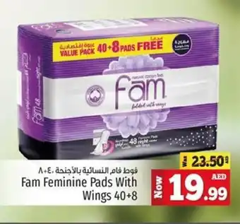 Kenz Hypermarket Fam Feminine Pads With Wings 40+8 offer