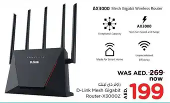 Nesto D-Link Mesh Gigabit Router-X3000Z offer