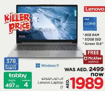 Nesto Lenovo Laptop i7 offer