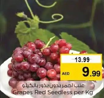 Nesto Grapes Red Seedless per Kg offer