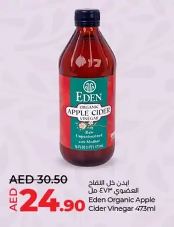 Lulu Hypermarket Eden Organic Apple Cider Vinegar 473ml offer