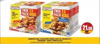 Almaya supermarket AMERICANA CHICKEN FRIES HOT and CRUNCHY ORIGINAL 400G TWIN PACK offer