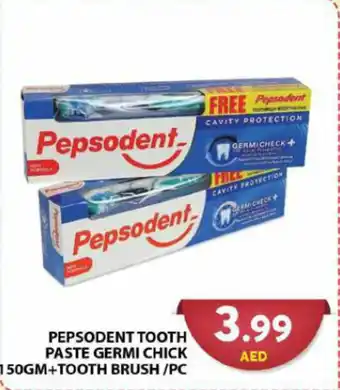 Grand Hyper Market PEPSODENT TOOTH PASTE GERMI CHICK 150GM + TOOTH BRUSH / PC offer