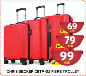 Grand Hyper Market CHRIS BECKER CBTR-02 FIBRE TROLLEY 20" offer