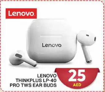 Grand Hyper Market LENOVO THINKPLUS LP-40 PRO TWS EAR BUDS offer
