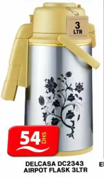 Grand Hyper Market DELCASA DC2343 AIRPOT FLASK 3LTR offer