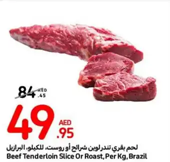 Carrefour Beef Tenderloin Slice Or Roast per kg offer