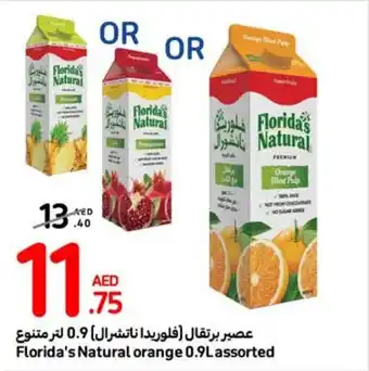 Carrefour Florida's Natural orange 0.9L assorted offer