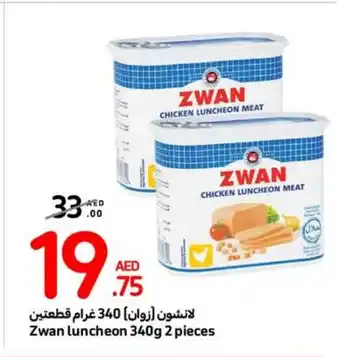 Carrefour Zwan luncheon 340g 2 pieces offer