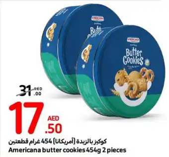 Carrefour Americana Butter Cookies 454g 2 pieces offer
