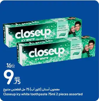 Closeup icy white toothpaste 75ml 2 pieces assorted