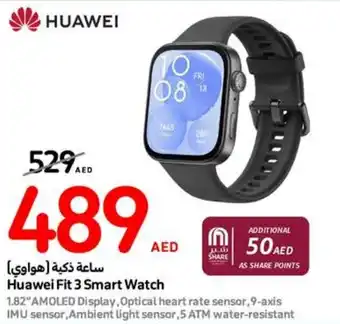 Carrefour Huawei Fit 3 Smart Watch offer