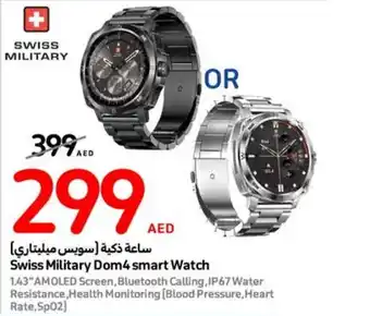 Carrefour Swiss Military Dom4 smart Watch offer