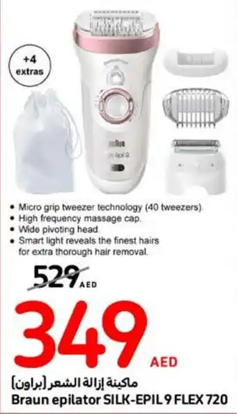 Carrefour Braun epilator SILK EPIL 9 FLEX 720 offer
